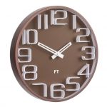 Designové nástěnné hodiny Future Time FT8010BR Numbers 30cm 167181