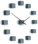 Designové nástěnné nalepovací hodiny Future Time FT3000GY Cubic grey 167213
