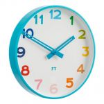 Dětské nástěnné hodiny Future Time FT5010BL Rainbow blue 30cm 167049