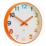 Dětské nástěnné hodiny Future Time FT5010OR Rainbow orange 30cm 167051