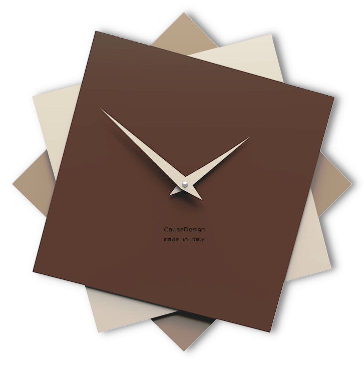 Designové hodiny 10-030 CalleaDesign Foy 35cm (více barevných verzí) Barva čokoládová-69 - RAL8017 167265 Hodiny
