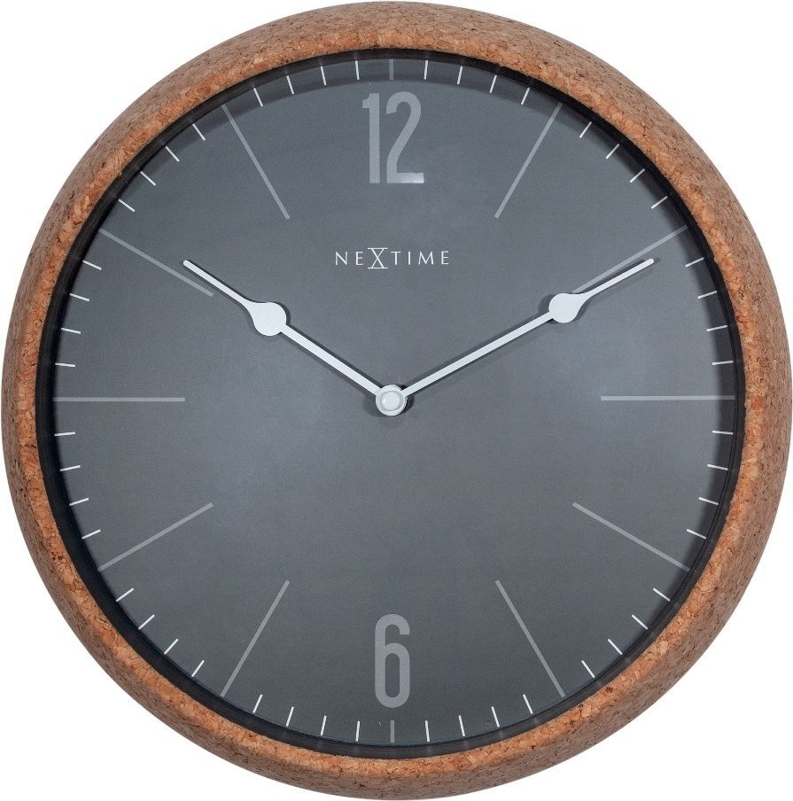 Designové nástěnné hodiny 3509gs Nextime Cork 30cm 169468 Hodiny