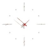 Designové nástěnné hodiny Nomon Mixto I red 110cm 169287