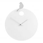 Designové nástěnné hodiny Diamantini&Domeniconi 394 silver Bird 40cm 169655