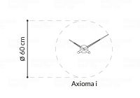 Designové nástěnné hodiny Nomon Axioma IN red 60cm 169220 Hodiny