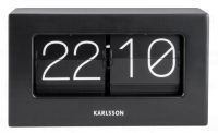 Designové stolní překlápěcí hodiny 5620BK Karlsson 21cm 169914