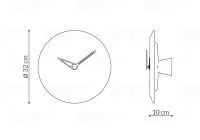 Designové nástěnné hodiny Nomon Bari M Emperador 32cm 169828 Hodiny