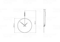 Designové nástěnné hodiny Nomon Daro 108cm 170159 Hodiny