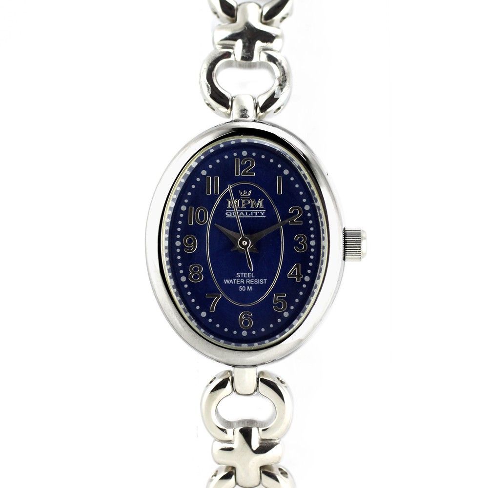 Dámské elegantní hodinky s modrým ciferníkem..0273 170661 W02M.10365.A