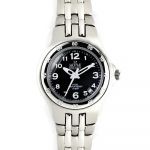 Kompaktní dámské hodinky s černým číselníkem a datumem.0220 170608 Hodiny