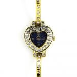 Dámské hodinky ve tvaru srdce po obvodu zdobené zirkony..0430 170791 Hodiny