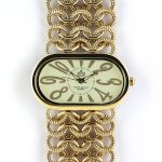 Elegantní dámské oválné hodinky s řetízkovým náramkem..0337 170722 Hodiny