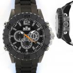 Pánské hodinky sportovního vzhledu s bílým pouzdrem a dvoubarevným silikonovým řemínkem..0355 170739 Hodiny