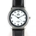 Pánské klasické hodinky s luminiscenčními ručičkami na černém řemínku..0367 170751 Hodiny