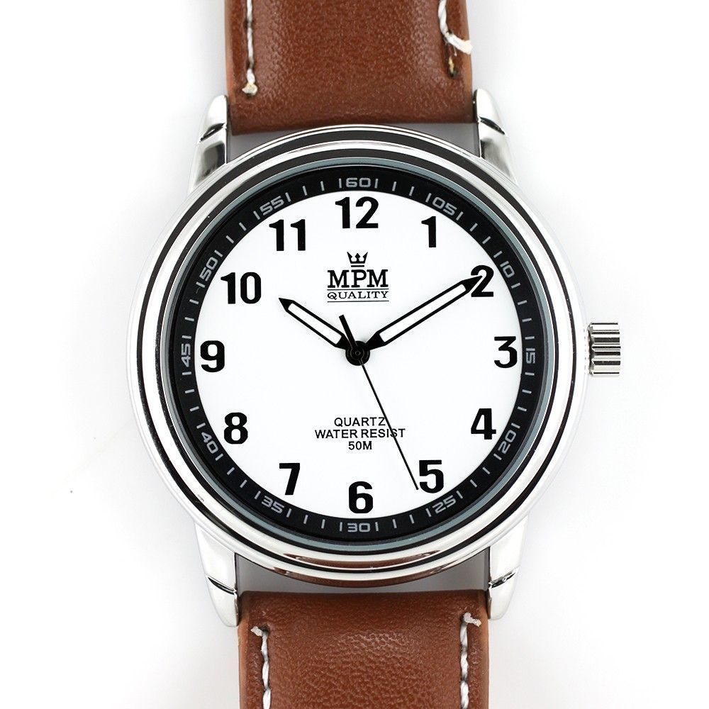 Pánské klasické hodinky s luminiscenčními ručičkami na černém řemínku..0367 170751 Hodiny