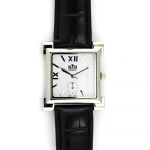 Moderní hodinky s koženým řemínkem v černém provedení..0553 170856 Hodiny