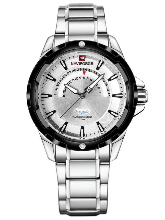 Moderní pánské sportovní hodinky s ocelovým řemínkem..0621 170902 Hodiny