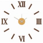 Nový originální design nástěnných nalepovacích hodin. Plně tvarované číslice a indexy v luxusní stříbrné barvě. .01310 171423 Hodiny