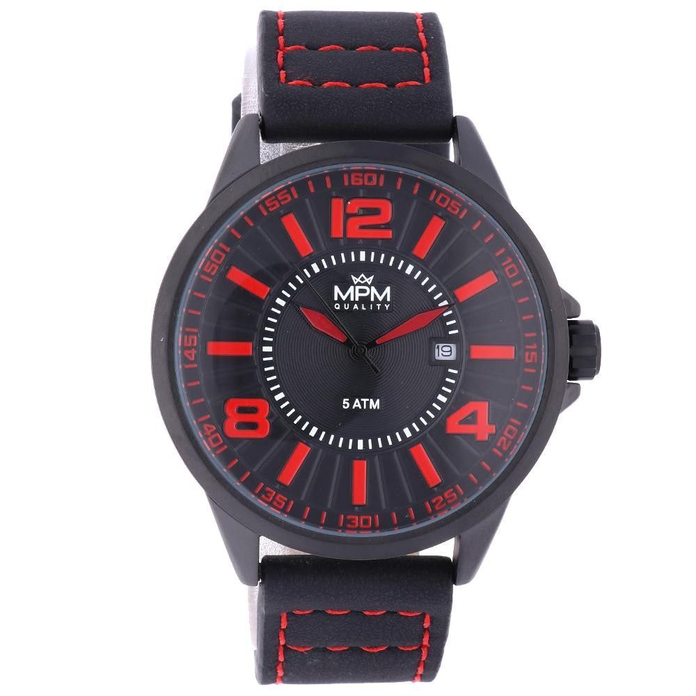 Populární pánské sportovní hodinky MPM se stylovým koženým pilot řemínkem. Barevné kombinace pro všechny trendy muže. .01721 171670 Hodiny