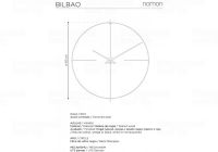 Designové nástěnné hodiny Nomon Bilbao N černé 110cm 165911 Hodiny