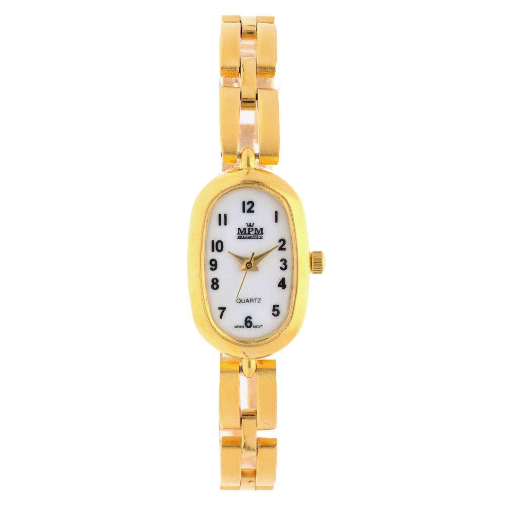 Zlaté dámské hodinky s perleťovým číselníkem..02159 172083 Hodiny