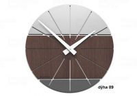Designové hodiny 10-029 natur CalleaDesign Benja 35cm (více dekorů dýhy) Design černý ořech - 85 166499 Hodiny