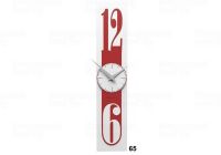 Designové hodiny 10-026 CalleaDesign Thin 58cm (více barevných verzí) Barva vínová červená-65 - RAL3003 166462 Hodiny