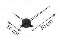 Designové nástěnné hodiny Future Time FT9650TT Hands titanium 60cm 167210 Hodiny