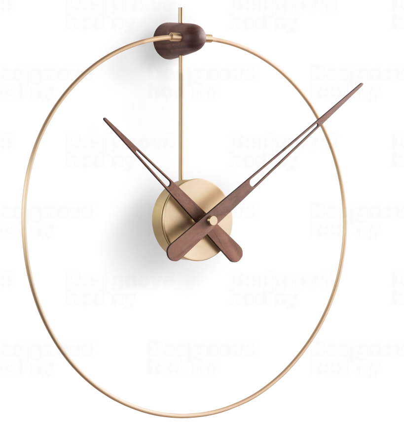 Designové nástěnné hodiny Nomon Anda small gold 50cm 172431