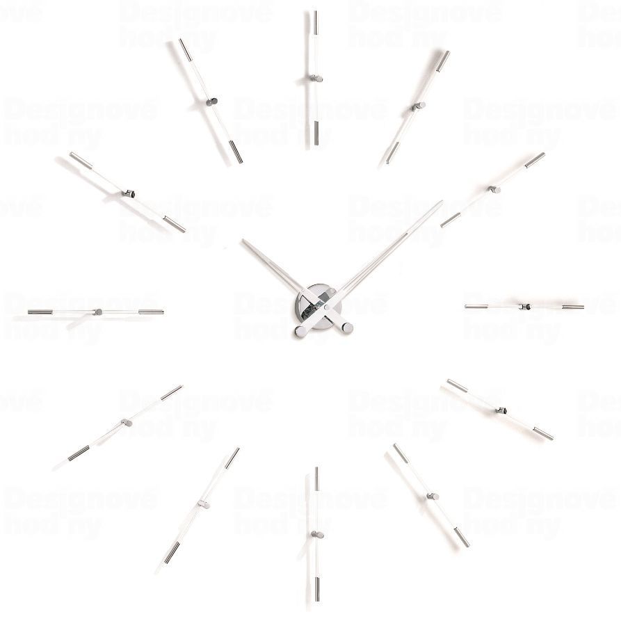 Designové nástěnné hodiny Nomon Merlin 12i white 110cm 172381 Hodiny