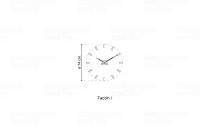 Designové nástěnné hodiny Nomon Tacon 12i white 73cm 172428 Hodiny