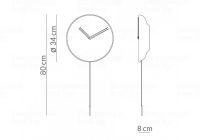 Designové nástěnné kyvadlové hodiny Nomon Swing G 80cm 172461 Hodiny