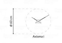 Designové nástěnné hodiny Nomon Axioma IN red 60cm 172409 Hodiny