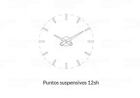 Designové nástěnné hodiny Nomon Puntos Suspensivos 12i red 50cm 169278 Hodiny