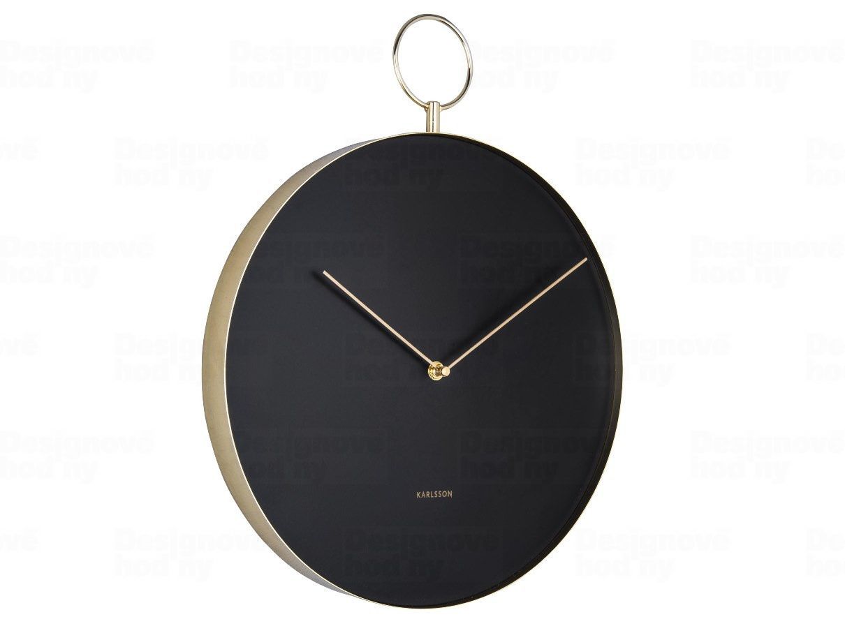 Designové nástěnné hodiny 5765BK Karlsson 34cm 173115
