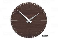 Designové hodiny 10-025 natur CalleaDesign Exacto 36cm (více dekorů dýhy) Design tmavý dub - 83 166396 Hodiny