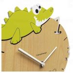 Dětské nástěnné hodiny s vlastním jménem CalleaDesign krokodýl 36cm 163511 Hodiny