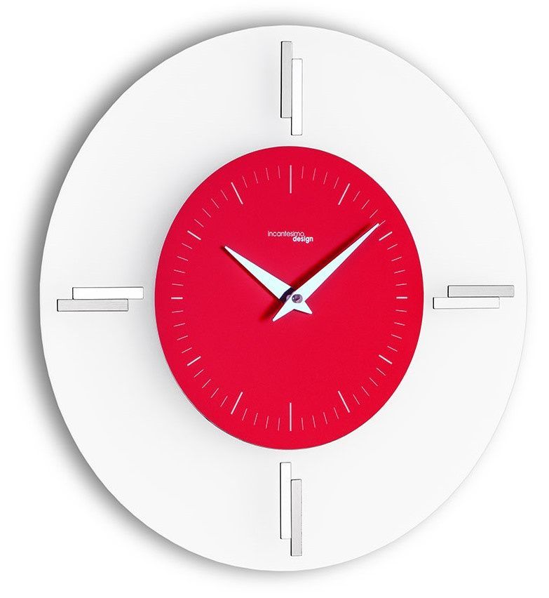 Designové nástěnné hodiny I060MR red IncantesimoDesign 35cm 173261 Hodiny
