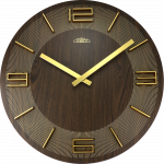 Dřevěné nástěnné hodiny PRIM Timber Unique mají 3D číslice a indexy z kovu. Působí jedinečným a elegatním dojmem. Hodiny jsou vybaveny strojkem Quartz Taiwan E01P.4082 173204 Hodiny