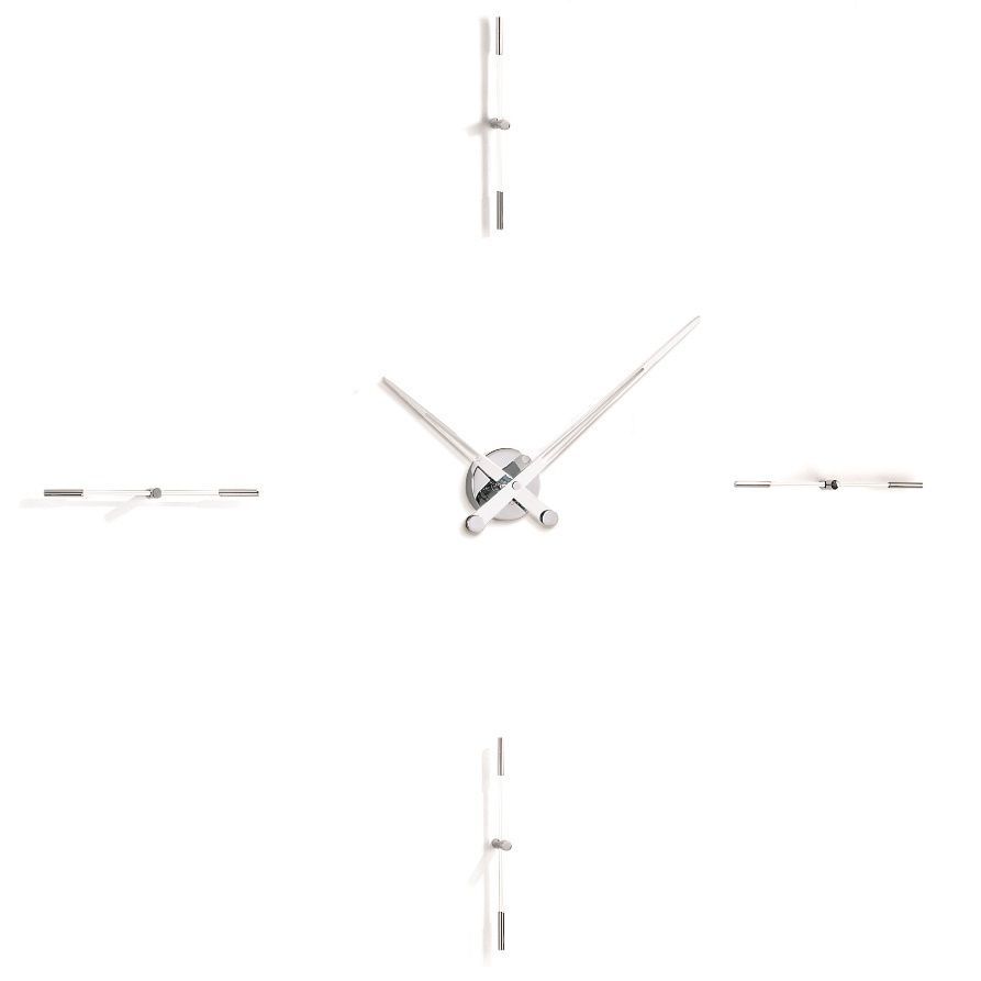 Designové nástěnné hodiny Nomon Merlin 4i white 110cm 173503 Hodiny