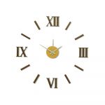 Nový originální design nástěnných nalepovacích hodin. Plně tvarované číslice a indexy v luxusní stříbrné barvě. .01310 171423 Hodiny