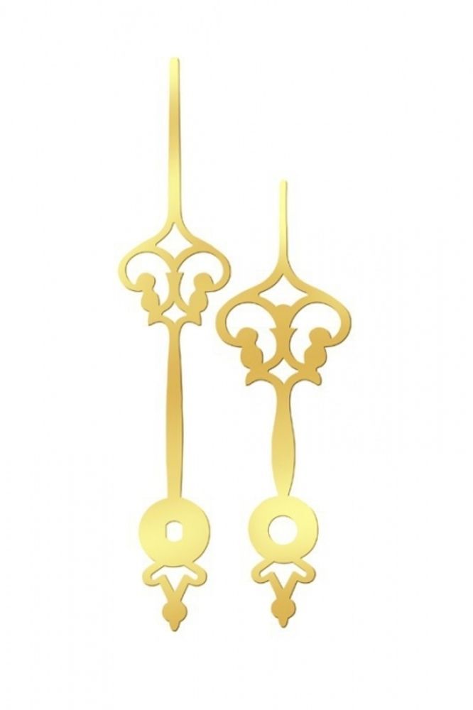 Ručky kovové pár - zlaté gotika 174583 Hodiny
