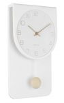 Designové kyvadlové nástěnné hodiny 5779WH Karlsson 39cm 174993