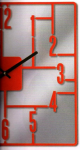 Designové hodiny D&D 270 Meridiana 41cm Meridiana barvy kov oranžový lak 160739 Hodiny
