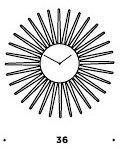 Designové hodiny D&D 369 Meridiana 36cm Meridiana barvy kov červený lak 160763 Hodiny