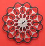 Designové hodiny Diamantini&Domeniconi antracit/aluminium 40cm 160878 Hodiny