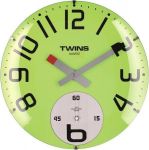 Nástěnné hodiny Twins 363 green 35cm 160895 Hodiny