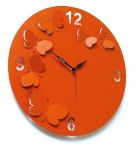 Designové hodiny D&D 206 Meridiana 38cm Meridiana barvy kov oranžový lak 161500 Hodiny