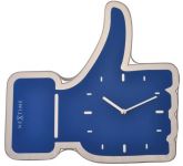 Designové nástěnné hodiny 3072bl Nextime Facebook Like 42cm 161819 Hodiny
