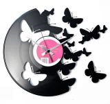 Designové nástěnné hodiny Discoclock 056 Motýli 30cm 163476 Hodiny